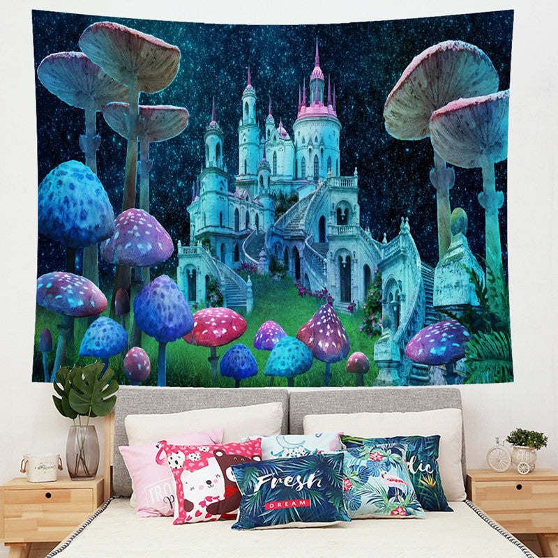 Psychedelic Mushroom Tapestry