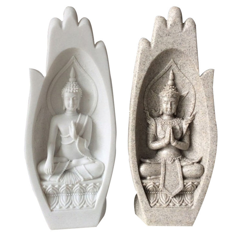 Creative Resin Buddha Hand Sculpture