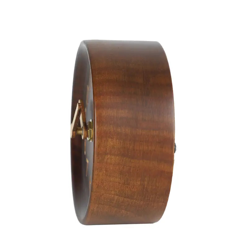 Pinewood Analogue Tabletop Clock - 3.9x1.5in